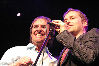 Chris de Burgh and Ardal O'Hanlon at An Audience Without Dermot Morgan